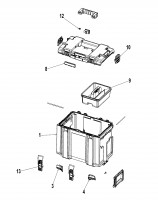 Dewalt DWST83294-1-XJ ToughSystem 2.0 DS300 Box Spare Parts Type 1